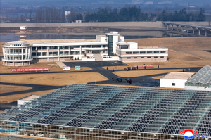 N. Korea's Kim inspects construction site of greenhouse farm in Sinuiju